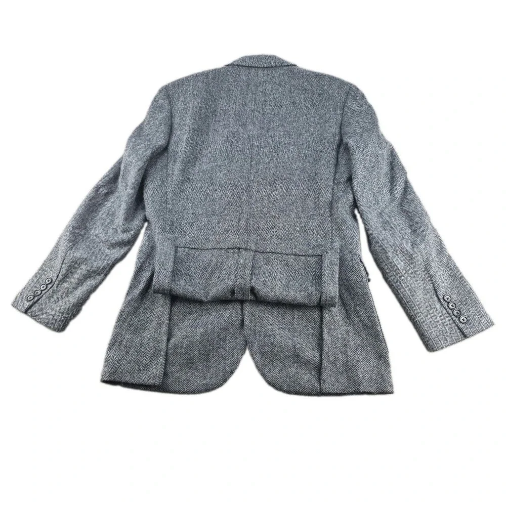 J. Crew Ludlow Sport Coat Men Sz 38R Moon Wool/Cotton Tweed Herringbone Classic